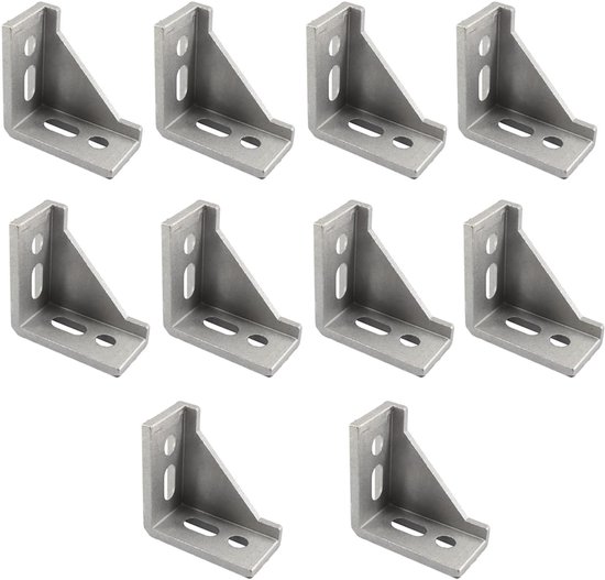 10 Stks 3060 8.5mm Gat Aluminium Profiel 90 Graden Connector Aluminium Rechte Hoek Beugel Connector