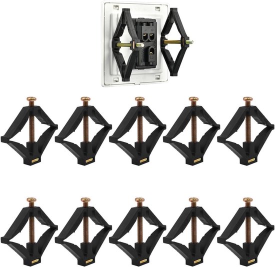 10 Stuks 118 Type Cassette Steunstangen voor Elektriciens - Wandmontage Socket Box Houder en Reparatietool voor Klussen