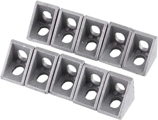 10 stuks 2020 aluminium Hoekbeugel 20 mm x 20 mm x 17 mm voor aluminium Profiel 20 mm