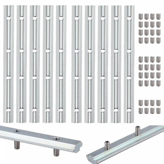 10 stuks 3030 aluminium rail rechte lijnconnectoren 180 mm