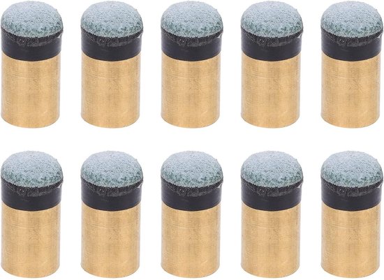 10 Stuks Billiard Cue Tips voor Pool Stokken - Vervangende 11MM Pool Stick Tips voor Billiard Spelletjes en Accessoires