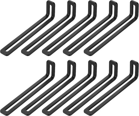 10 stuks hoekverbinder, verstelbare bevestigingshoek met lang gat, stoelhoek, metalen verbinder, hoek van 90 graden, L-vormige meubelhoek, verstelbare rechte hoekklemmen, 120x16x32mm