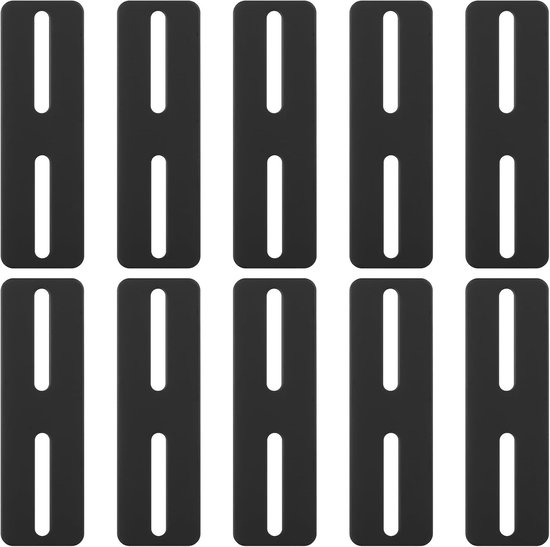 10 stuks platte verbinders, houten connectoren metaal, platte geperforeerde platte verbinders, metalen connector (130 x 40 x 3 mm)