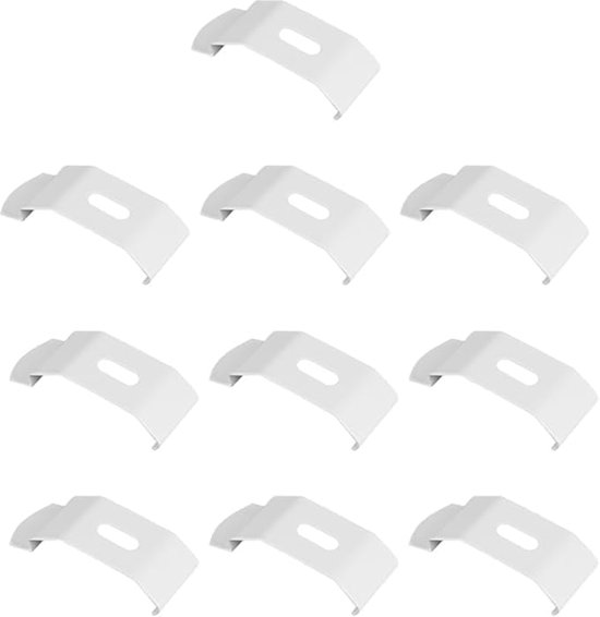 10 Stuks Verticale Blind Top Fix Beugels voor brede body track systemen Professionele Kwaliteit Verstelbare Montage Hardware voor Eenvoudige Installatie en Veilige Ondersteuning Fit-38mm Head