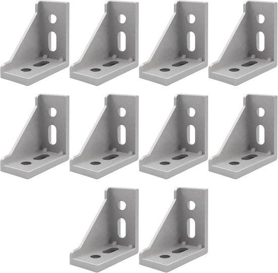 10 x hoekbevestiging hoek 30x60 aluminium hoekverbindingen bevestiging aluminium profiel hoekhoek bevestigingsmateriaal hoek bevestiging