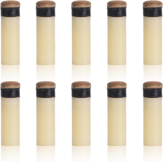 10mm/11mm/12mm/13mm Cue Tips - 10 stks Pool Biljart Cue Tips - Pool Cue Stick Schroef op Tips Vervanging - Biljart Accessoires van Merkloos