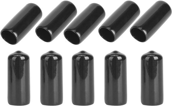 10PCS Rubber Duurzame Pool Cue Tip Protectors - Kleine Hoofd Pool Cue Tip Billiard Covers - 2Pc Snooker Club Beschermende Stick Cover - Snooker Accessoire 13mm van Merkloos