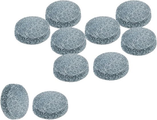 10x Poolkeu Tips 13mm Grijs - Vervangende Keu Doppen voor Biljart & Snooker Keuen