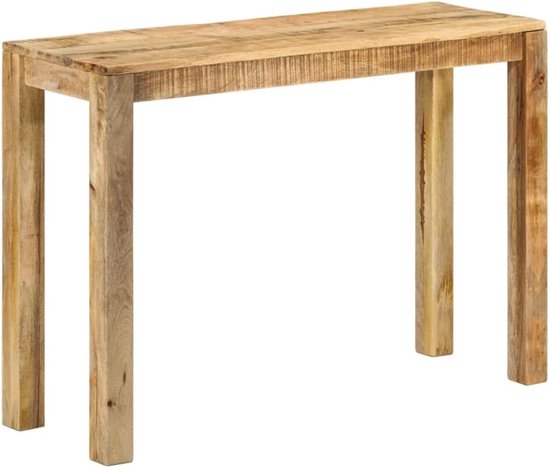 110 x 35 x 76 cm, van ruw mangohout met rustieke charme, bijzettafel voor eetkamer of keuken, robuust tropisch hardhout, duurzaam en slijtvast,