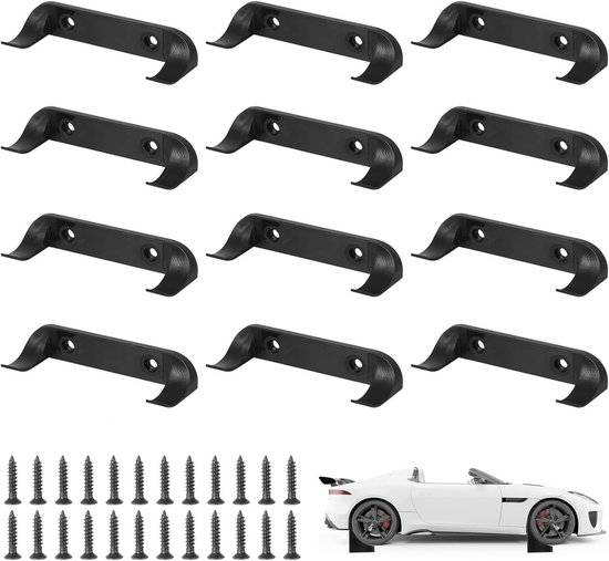 12 Modellen Muursteunen voor LEGO Speed Champions, Verticaal Muurmontage voor Racers, Display Case voor Formule 1 Auto's en Verzamelobjecten van Merkloos