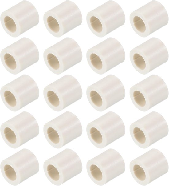 12.5mm x 13mm Pool Cue Ferrules - 20 Pack Billiard Cue Ferrules - Slip on Snooker Pool Stick Tips - Vervangingsaccessoires - Wit - Kwaliteit - Accessoires van Merkloos