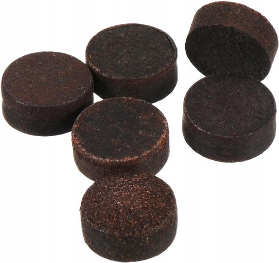 12x Bruine Keu Tips 11mm - Biljart Accessoires