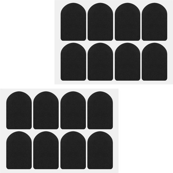 16 Stuks Mondstuk Pads voor Alto en Tenor Saxofoon en Klarinet - Vierkante Rubber Patches 0.8mm voor Verbeterde Grip en Comfort