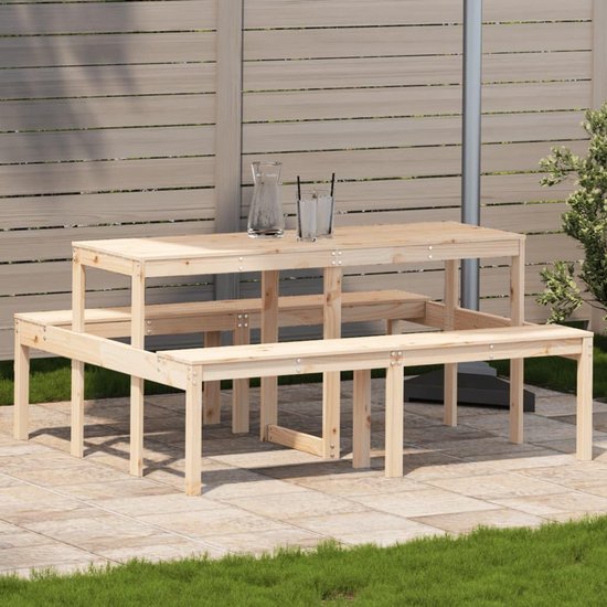 160x134x75 cm massief hout grenen