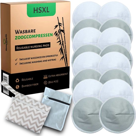 16x Wasbare Zoogcompressen - 16 stuks - Cup B t/m G - Wasbaar van Philips Avent