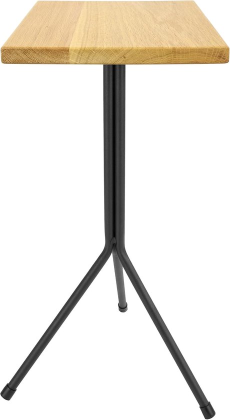 1x Natural Goods Berlin TRIPOD design tafel frame driepoot bijzettafel scandinavische bank salontafel driepoot stoel stoel kruk metaal solide 12mm ronde bar (H43cm - bank/bijzettafel, zwart)