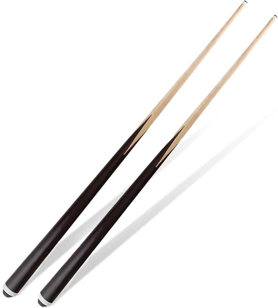 2-delige Pool Cue Stick met 13mm Tip 58" Hardhout Canadese esdoorn Professionele Biljart Pool Cue Stick 18oz Pool Sticks Set van 2