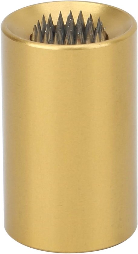 2-in-1 Billiard Cue Tip Shaper en Scuffer Tool voor Pooltafel - 30x18mm Aluminium Accessoire in Geel voor het Slijpen van Billiard Kegels