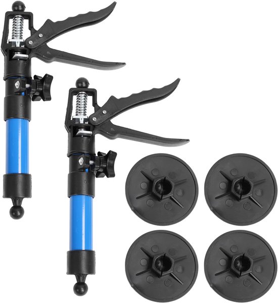 2-pack Kastkriksteunpaal 30-59cm Verstelbare Steunpaal Telescopische Steunpalen voor Installatie in de Bovenkast