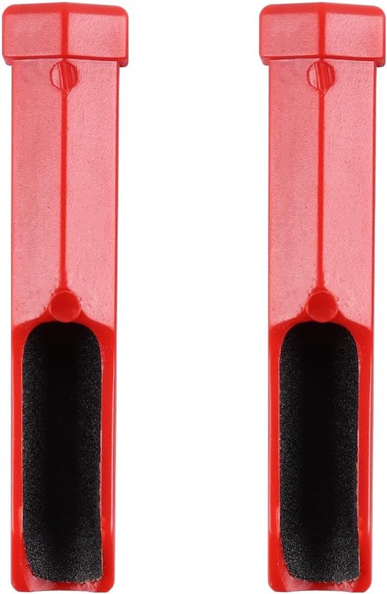 2 Pcs Billiard Cue Tips Vervanging - Billiard Shaper Polisher Red Pool Cue Reparateur Sandskin Head van Merkloos