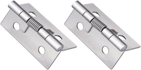 2-sten zelfopenende veerscharnieren, 304 roestvrij staal zelfopenende veerdeur scharnieren, automatische openingsscharnieren voor raam, kasten, houten dozen, 80×66×2MM
