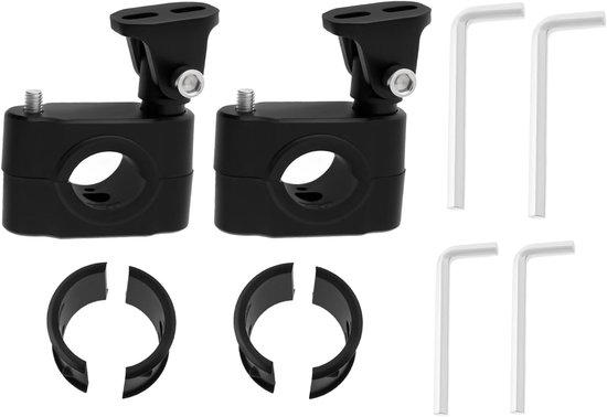 2 Stks Motorfiets Crash Bar Licht Beugel Klem voor 18-32mm Bumper Installatie, Mistlamp, Koplamp