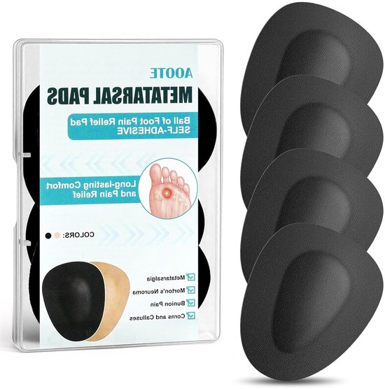 2 Stuks Antislip Voetbal Ondersteunende Pads voor Metatarsale Pijnverlichting en Bescherming van de Voet