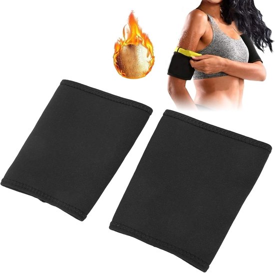 2 Stuks Compressie Mouwen voor Armen, Elastische Arm Sleeves voor Slanker Uiterlijk en Ondersteuning, Neopreen Arm Shaping Wraps voor Bovenarmen en Fitness