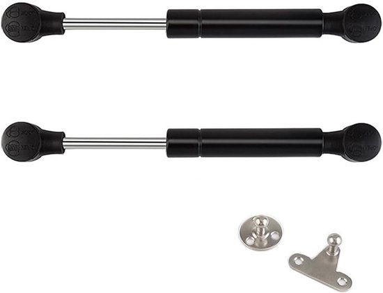 2 Stuks Gasveer Liftsteun 80N voor Zachte Sluiting, Ondersteuning voor Deuren en Lades, Ideaal voor Opbergdozen en Speelgoedkisten (20.5 cm)