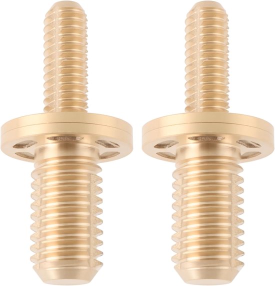 2 Stuks Messing Schroeven voor Billiard Keu - 1/2 Inch, 47.5x22mm, Perfect voor Poolspellen