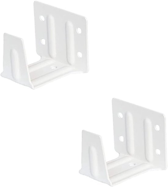 2 stuks middensteunbeugel, wit voor 2 inch hoogprofiel jaloezie hoofdrail, Venetiaanse jaloezie bevestigingen beugel voor houten jaloezieën
