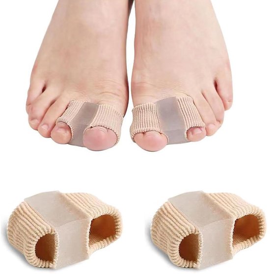 2 Stuks Teentjes Spreiders voor Hallux Valgus en Overlap Teentjes, Silicone Teenspalken voor Correctie en Comfort