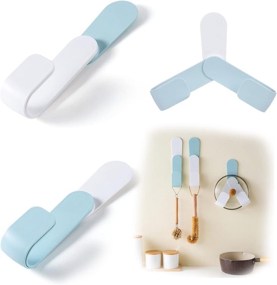 2 Stuks Wandsteunen voor Potdeksels - Ideaal voor Kast, Potdeksel Organizer, Ruimtebesparende Oplossing, Keukenaccessoires, Opberghulp voor Keuken