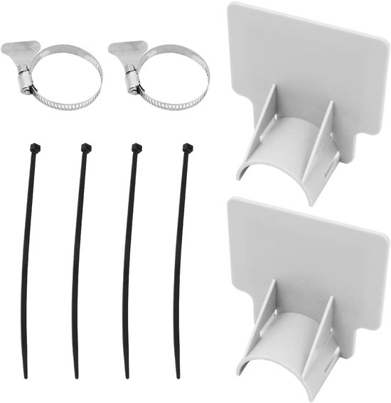 2 stuks zwembadslanghouders voor 30mm tot 38mm slangen, ideaal voor Intex zwembaden, voorkomt doorhangen van leidingen en verbetert watercirculatie