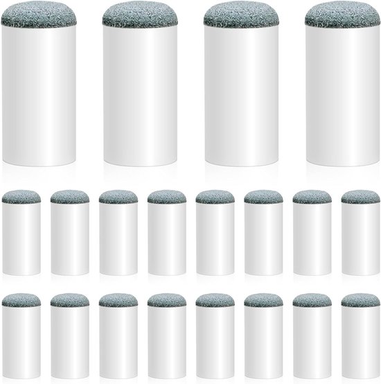 20-delige Biljart Pool Cue Tips Set - 13mm Schroef Op Tips - Vervanging en Reparatie Kit - Biljart Pool Cue Stick Accessoires - Pool Sticks Tips Toebehoren van Merkloos