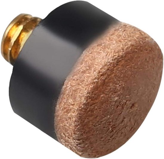 20 stuks biljartdelen 10 mm eindstuk van hout voor snooker - set van 20 - biljart accessoires - metaal - biljartbenodigdheden van Merkloos