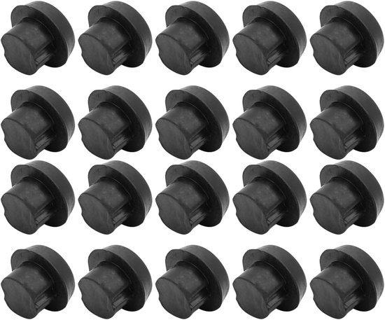 20 Stuks Billiard Cue Onderkant Bescherming - Rubber Plug, Einde Kap en Bumper voor Biljartkeu