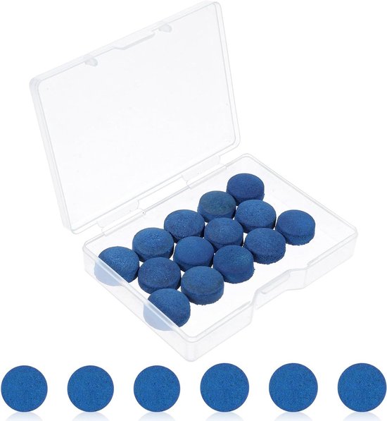 20 Stuks Billiard Cue Tips Set - 12mm/13mm Faux Leather Vervangingen voor Snooker en Pool Stokken, Reparatie Kit met Accessoires