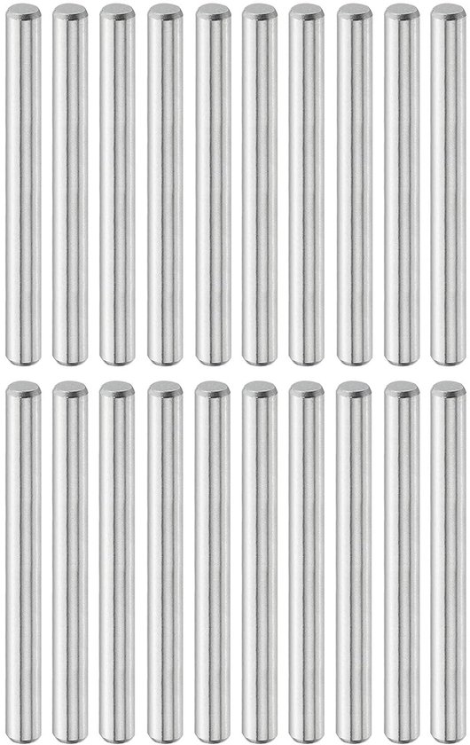20 stuks cilindrische bouten 3 mm x 30 mm, cilindrische noppen