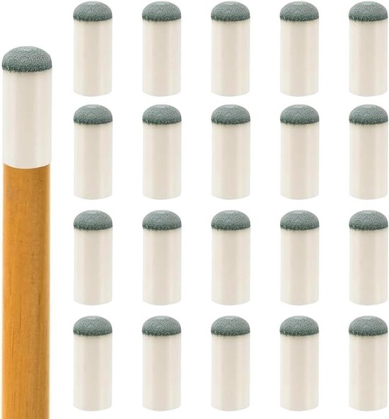 20 Stuks Vervangende Billiard Pickers voor Biljarttafel Accessoires en Keu, Ideaal voor Snooker en Biljart, 13mm Wit