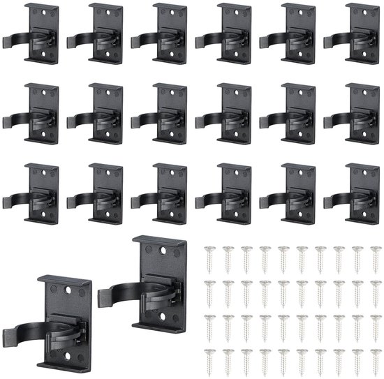 20 Stuks Zelfklevende Keukenclips voor Plinten, Badkamer Steun en Pedestal Bevestiging met 40 Schroeven
