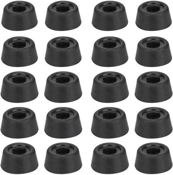 20x Rubber Keu Tip Beschermers | Beschermhoes voor Billiart & Snooker Keuen van Merkloos