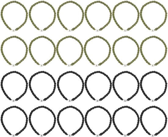 24 Legpieces voor Stevige Ondersteuning, Gevlochten Benen, Elastische Riemen voor Boots en Bevestigingshaken