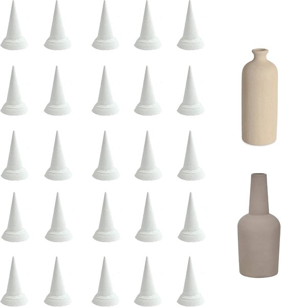 25 Stuks Keramische Nagels voor Pottenbakken - Vuurvaste Ondersteuning en Verplaatsbare Tools voor Keramiekoven