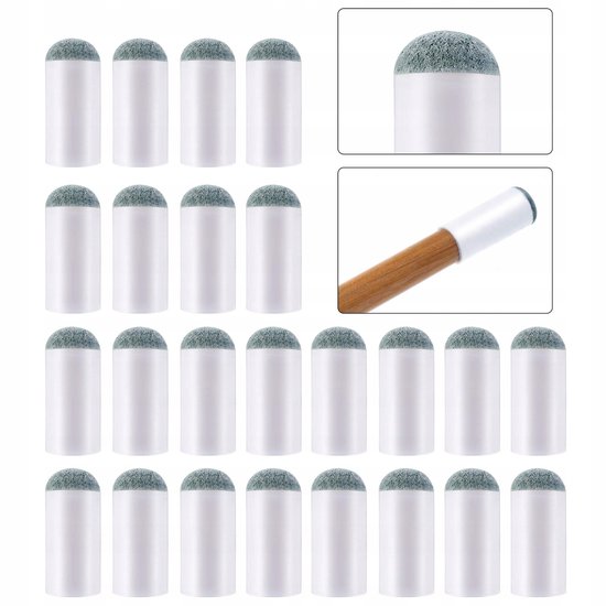 25x Biljartkeuphoesjes - Vervangbare Tips 13mm