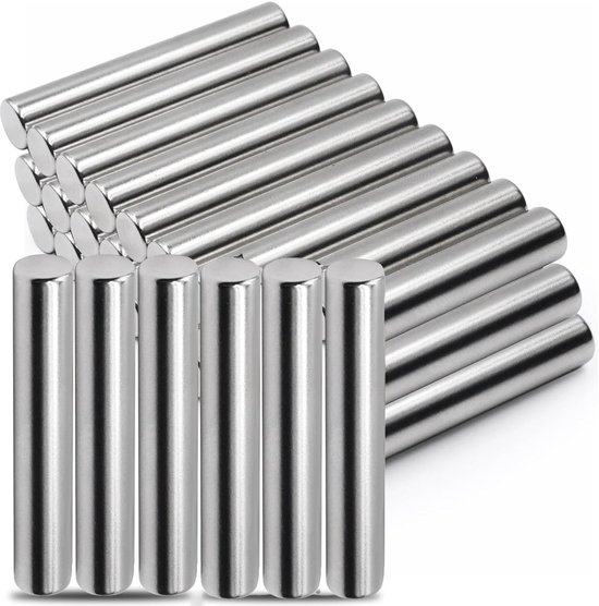 30 Stuks 5mm x 45mm Paspoortpennen, Roestvrijstalen Planksteunen, Cylindrische Pennen voor Meubels en Planken
