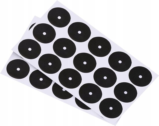 30x Zwarte Biljart Markers - Nauwe Positie & Training