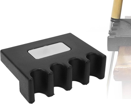 4-Holes Pool Stick Rest voor Billiards, Antislip Cue Holder, Mini Stickhouder voor Biljartstokken en Pooltafels