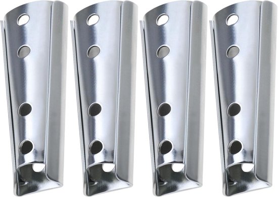 4 paar hoofdeindepaneel muurbevestigingsbeugels Heavy Duty in elkaar grijpende hangers meubelconnector metalen sectionele bank in elkaar grijpende connector voor slaapbank