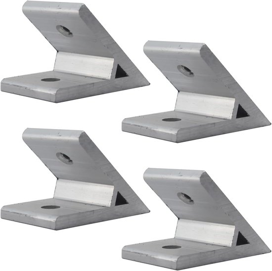 (4 stuks) 5050 Serie 45 Graden Hoek Hoek Beugels Hoek Braces Connectors Joint Voor Aluminium Extrusie Profiel